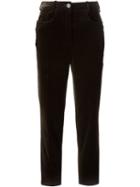 Céline Vintage Cropped Trousers, Women's, Size: 38, Brown