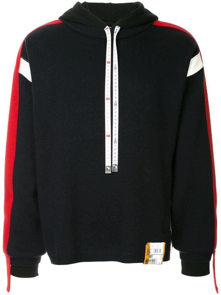 Maison Mihara Yasuhiro Contrast Sleeve Hoodie - Blue
