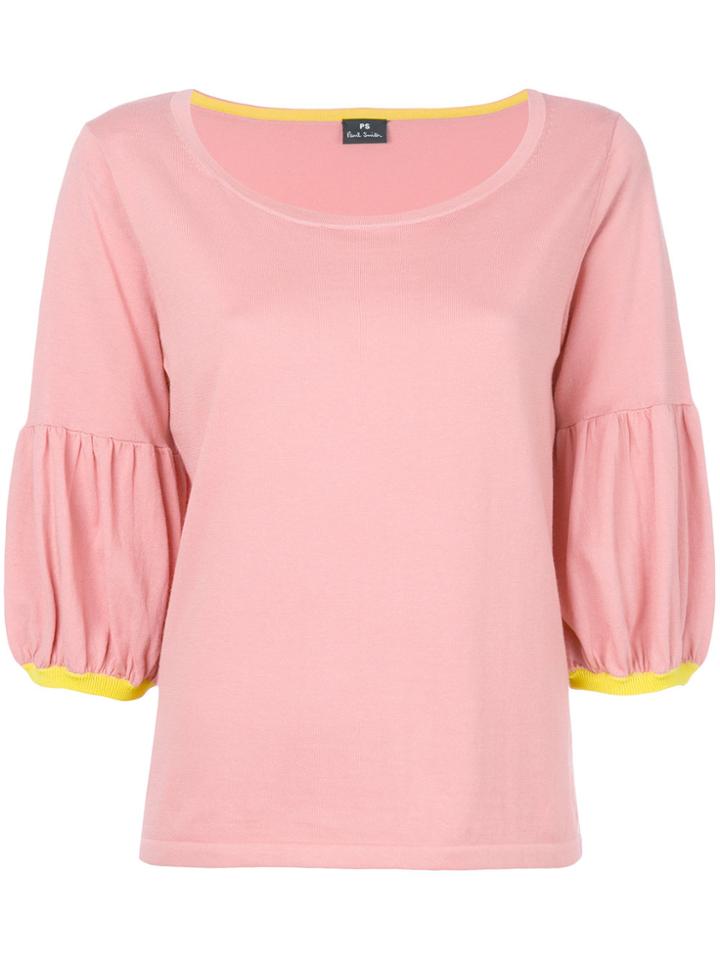 Ps By Paul Smith Round Neck Knit Jumper - Pink & Purple