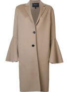 Derek Lam Flared Sleeves Coat, Women's, Size: 38, Nude/neutrals, Cashmere/virgin Wool