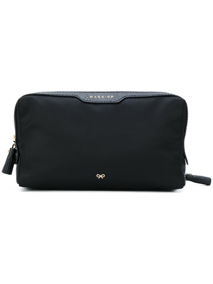 Anya Hindmarch Small Zipped Makeup Bag - Black