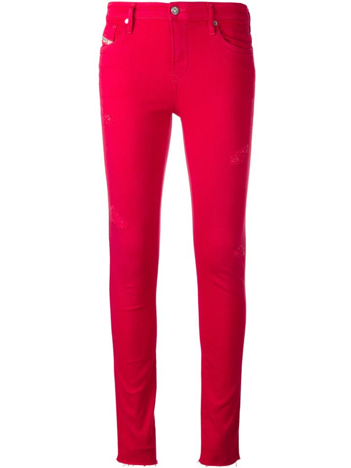 Diesel Skinny Jeans - Pink & Purple