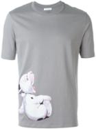 J.w.anderson Dog Print T-shirt, Men's, Size: Xs, Grey, Cotton