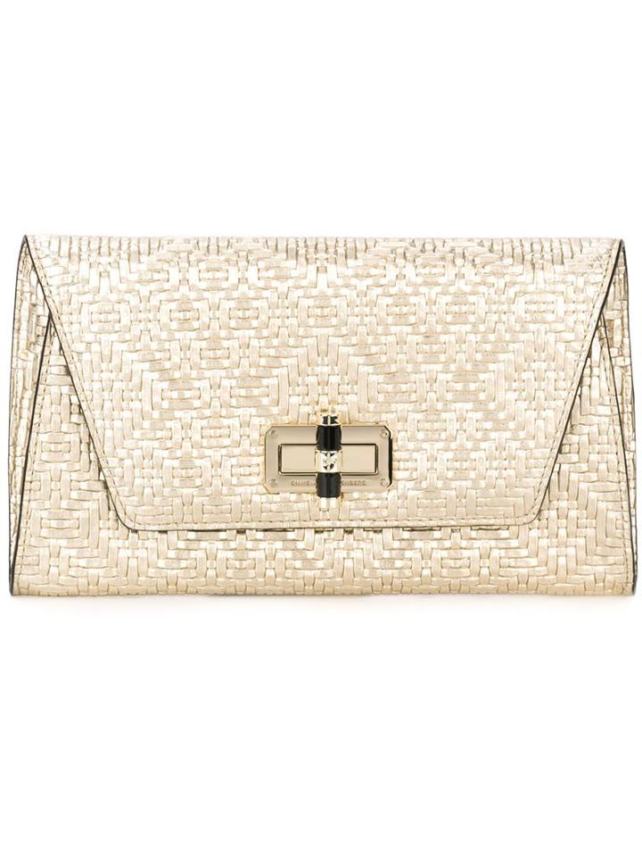Diane Von Furstenberg 'gallery Uptown' Basketweave Effect Envelope Clutch