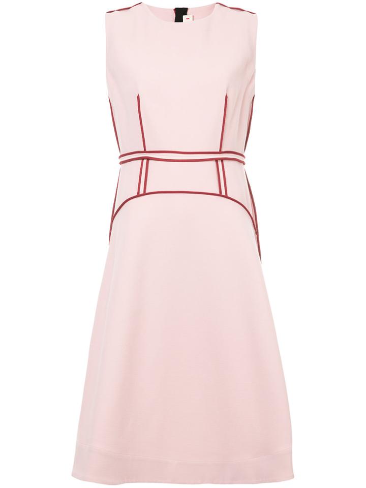 Marni Piped Formal Dress - Pink & Purple