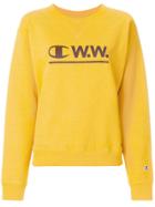 Champion X Wood Wood Logo Sweatshirt - Yellow & Orange