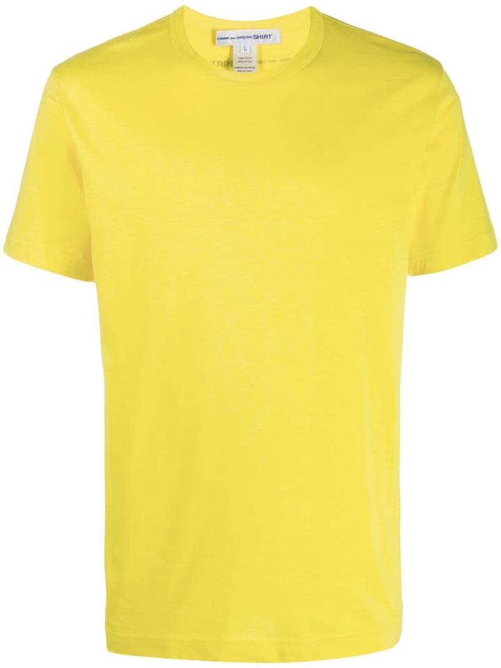 Comme Des Garçons Shirt Basic T-shirt - Yellow