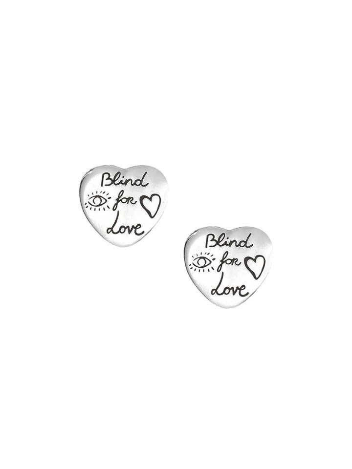 Gucci Blind For Love Earrings - Metallic