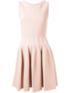 Antonino Valenti - Scuba Pleated Midi Dress - Women - Nylon/polyester/spandex/elastane/viscose - 40, Pink/purple, Nylon/polyester/spandex/elastane/viscose