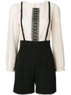 Blugirl Lace Front Playsuit - Nude & Neutrals