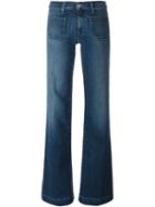 Hudson 'libby' Wide Leg Jeans, Women's, Size: 25, Blue, Cotton/spandex/elastane