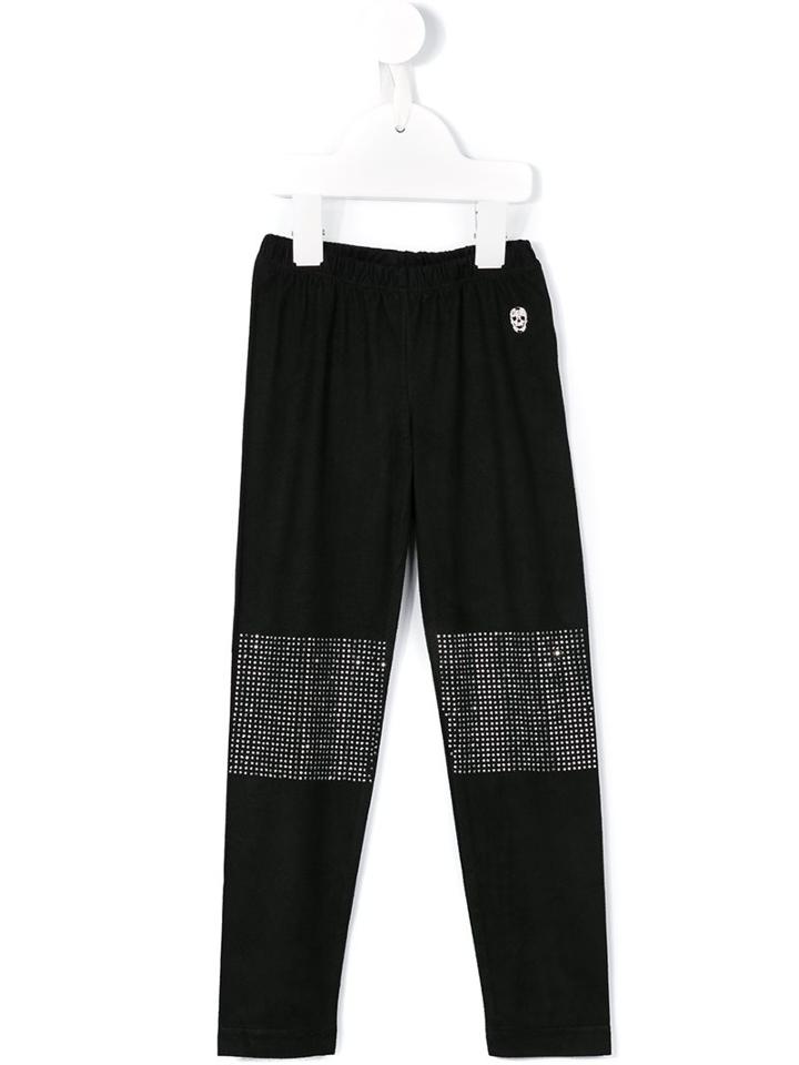 Philipp Plein Kids 'honey' Leggings, Girl's, Size: 10 Yrs, Black