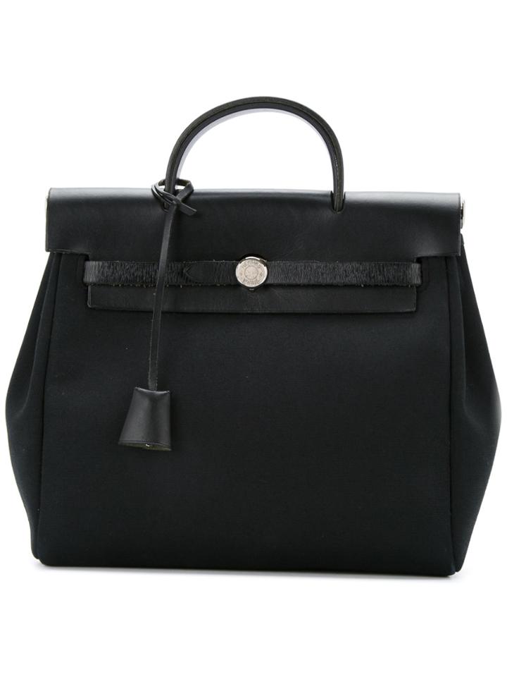 Hermès Vintage Herbag Backpack 2 In 1 - Black