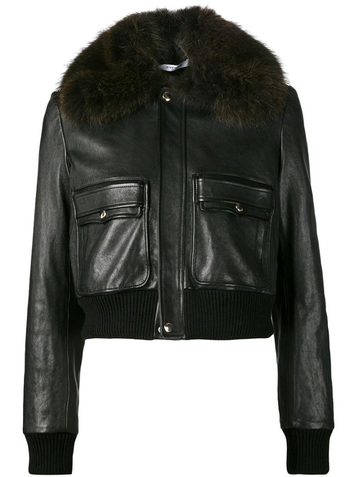 Givenchy Cropped Flight Bomber Jacket