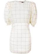 Isabel Marant Check Print Mini Dress - Neutrals
