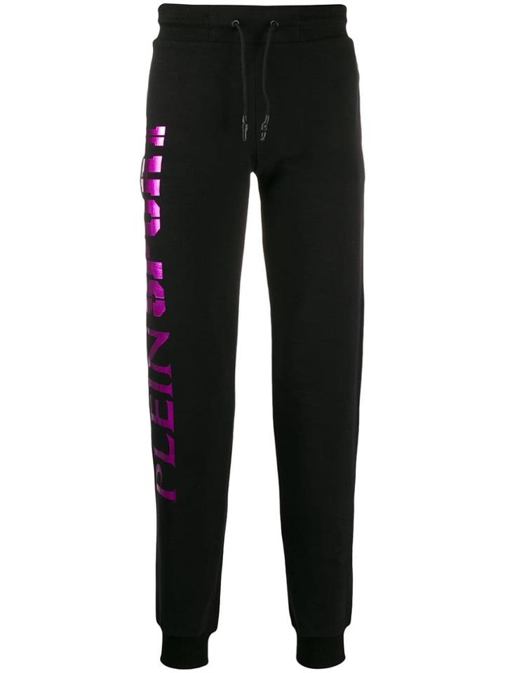 Plein Sport Logo Drawstring Trousers - Black