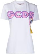 Gcds Logo Print Pendant T-shirt - White