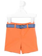 Ralph Lauren Kids - Belted Shorts - Kids - Cotton/spandex/elastane - 18 Mth, Toddler Boy's, Yellow/orange