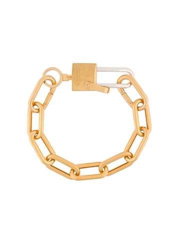 Ambush Stance Padlock Chain Bracelet - Metallic