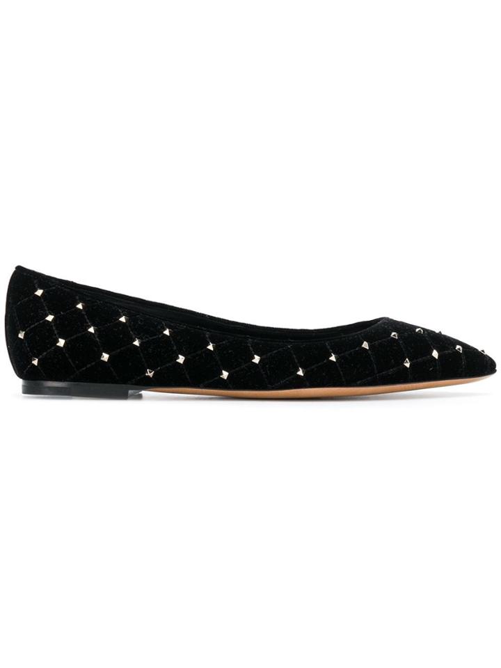 Valentino Valentino Qw2s0h90qwm 0no Noir Synthetic->velvet - Black