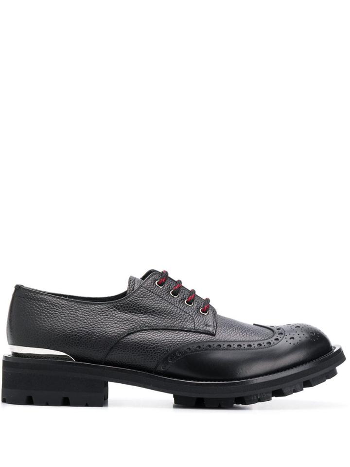 Alexander Mcqueen Chunky Lace-up Brogues - Black