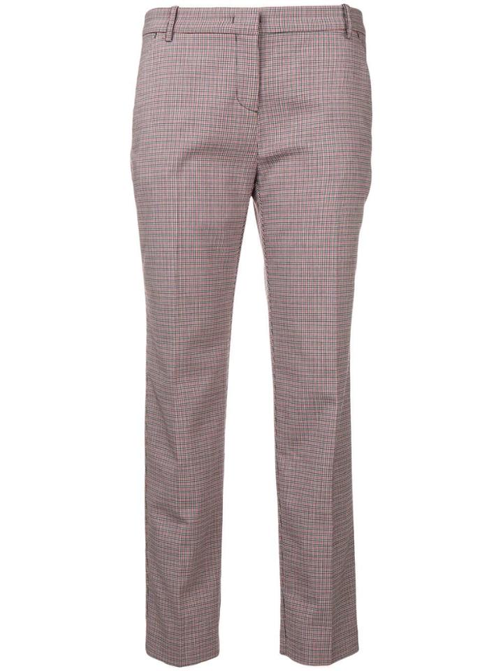 Pinko Short Checked Trousers - Red