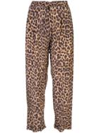 Mes Demoiselles Steven Leopard-print Trousers - Brown
