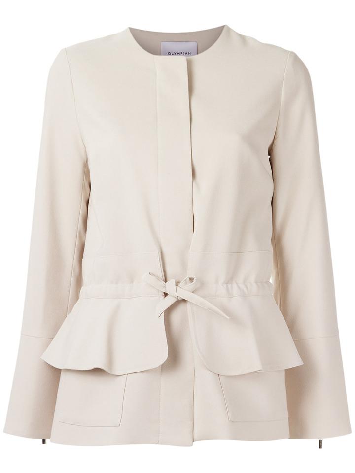 Olympiah - Lace Up Jacket - Women - Polyester/spandex/elastane - 42, Nude/neutrals, Polyester/spandex/elastane