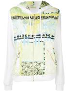 Versace Jeans Zip-up Hoodie, Women's, Size: Small, White, Cotton/spandex/elastane/polyester