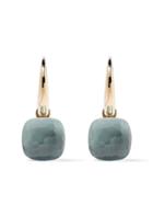 Pomellato 18kt Rose & White Gold Nudo Blue Topaz Earrings - Light Blue