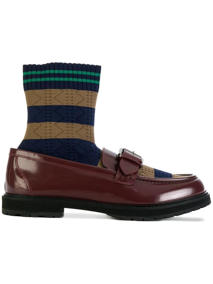 Fendi Rockoko Loafers - Brown