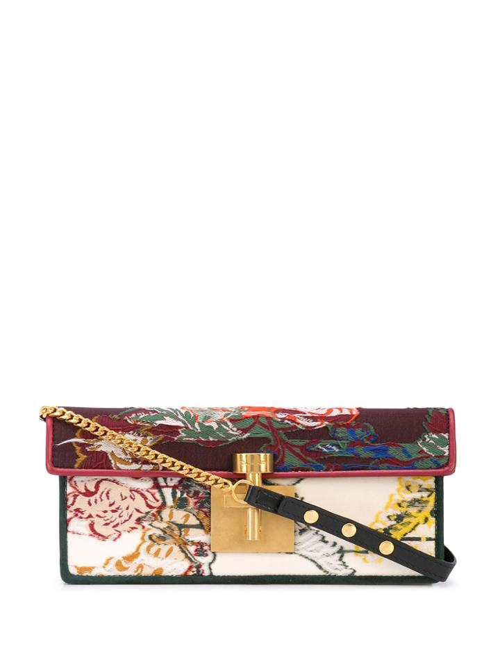 Oscar De La Renta Alibi Clutch - Green