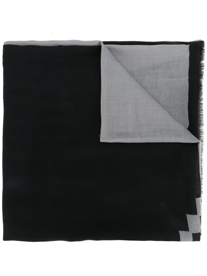 Marcelo Burlon County Of Milan Logo Patch Scarf - Black