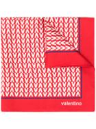 Valentino Optical V Scarf - Red