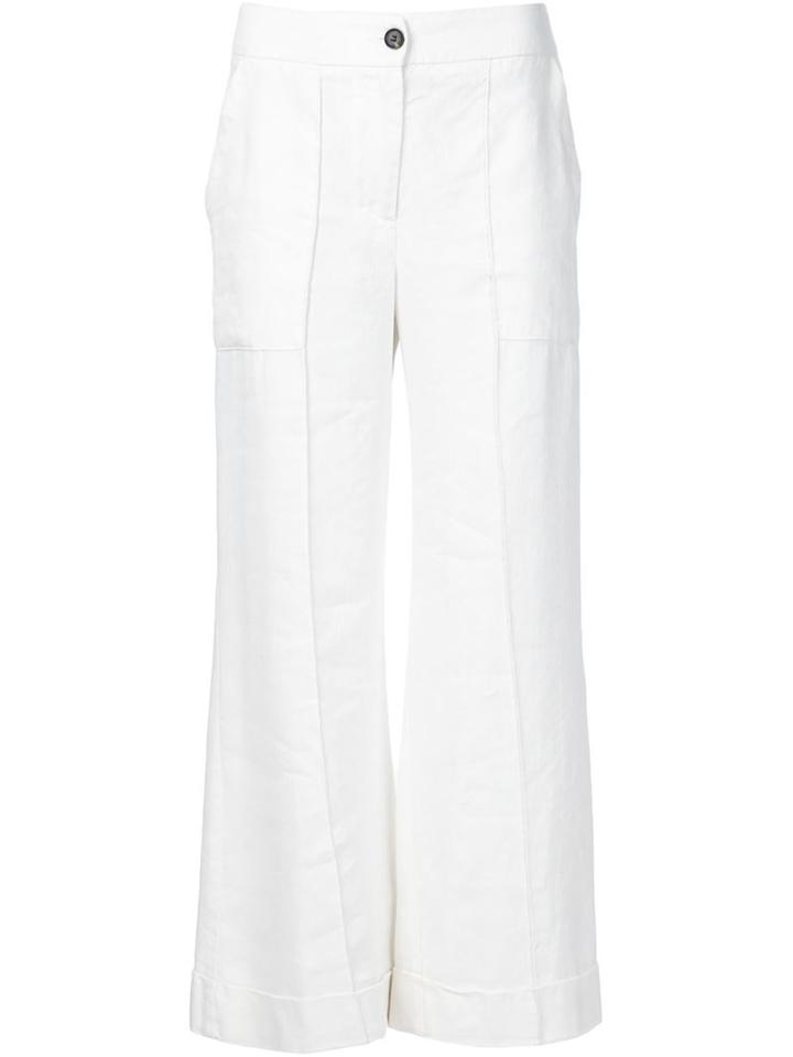 Raquel Allegra Cropped Flared Trousers