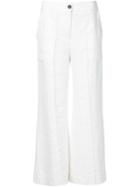 Raquel Allegra Cropped Flared Trousers