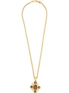 Chanel Pre-owned Logo Oval Pendant Necklace - Metallic