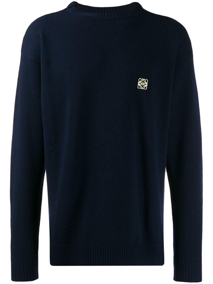 Loewe Anagram Logo Jumper - Blue