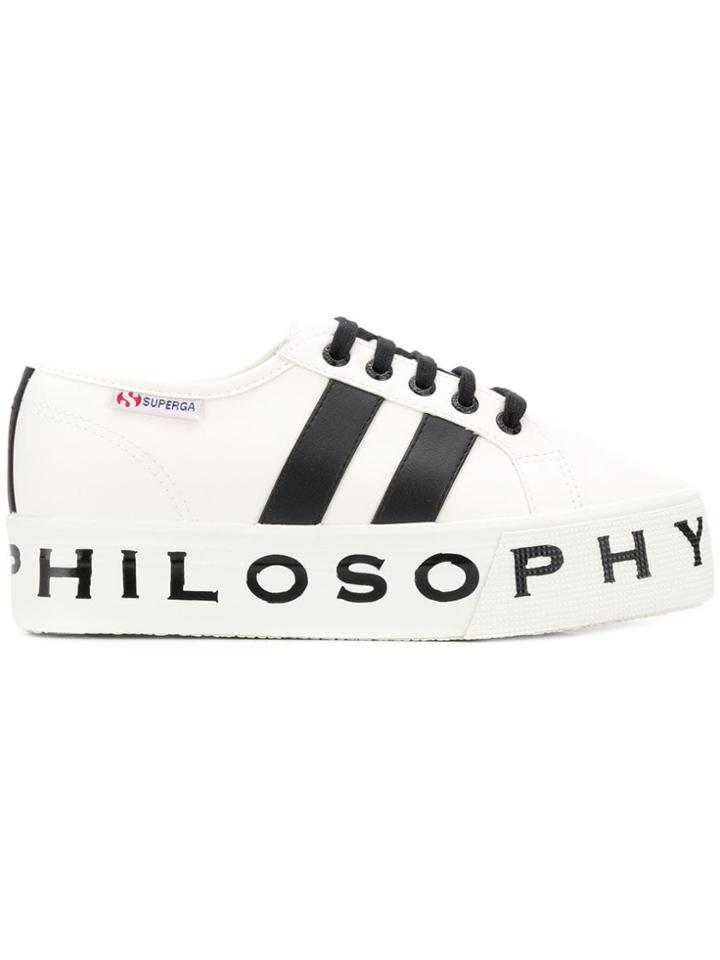 Philosophy Di Lorenzo Serafini Superga Flatform Sneakers - White