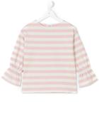 Douuod Kids - Striped Top - Kids - Cotton - 8 Yrs, Pink/purple