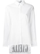 Gaelle Bonheur High Low Hem Shirt, Women's, Size: 46, White, Cotton