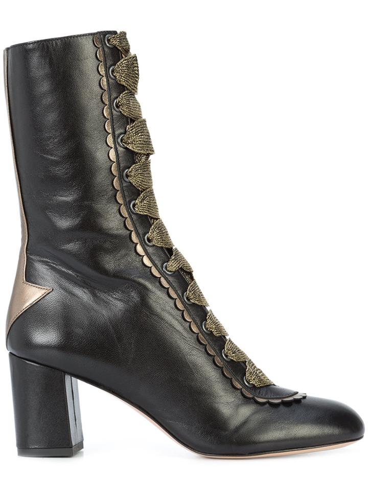 Camilla Elphick Lace Me Up Boots - Black