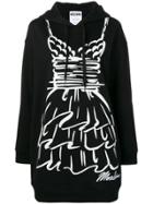 Moschino Graphic Hoody Dress - Black