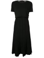 Proenza Schouler Plissé Skirt & T-shirt Dress - Black