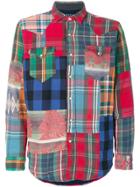 Polo Ralph Lauren Long Sleeved Patchwork Shirt - Multicolour