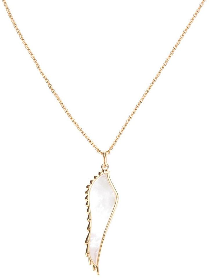 Garrard Yellow Gold Wing Pendant Necklace