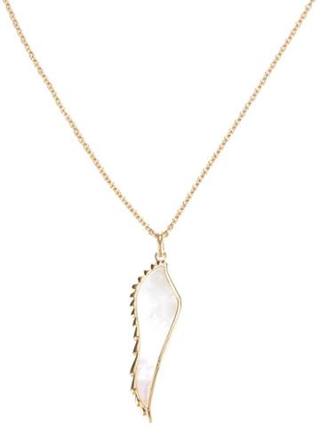 Garrard Yellow Gold Wing Pendant Necklace