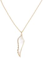 Garrard Yellow Gold Wing Pendant Necklace