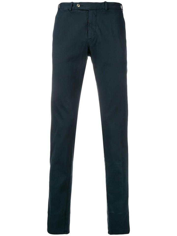 Borrelli Straight Leg Chinos - Blue