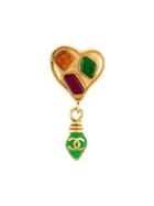 Chanel Vintage Heart Brooch - Multicolour